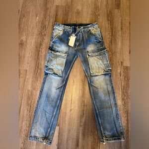 MNML V216 Men’s Cargo Denim Jeans (NWT)